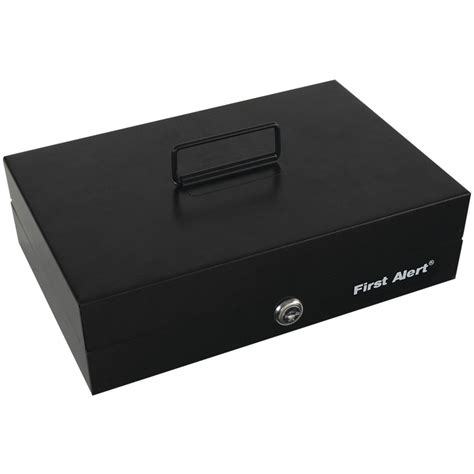 first alert steel cash box fats3026f|First Alert 3026F Deluxe Cash Box with Money Tray.